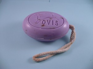 Oval mit Kordel - Lavendel