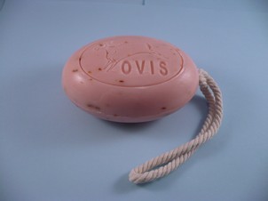 Oval mit Kordel - Rose